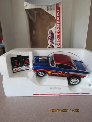 NEU NOS EZ-TEC RC Hot Rod 57 Chevy Bel Air ferngesteuertes Auto Flammen CN - Bild 1 von 4