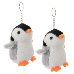  2 Pcs Kawaii Penguin Stuffed Animal Keychain Backpack Pendants for Handbag - Picture 1 of 18