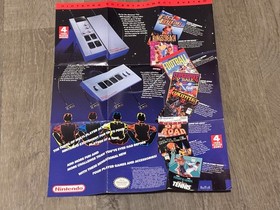 Nintendo 4 Four Score Satellite Poster Insert Nintendo Nes Authentic