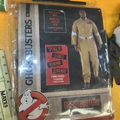 New Sealed Adult Ghostbusters Halloween Costume Licensed -2XL PLUS NEW Free Ship - Image 1 of 4
