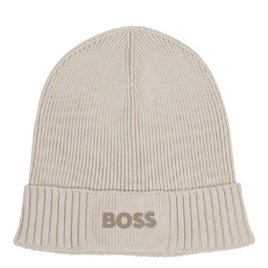 NUEVO CON ETIQUETAS BOSS Hugo Boss (Etiqueta Verde Hugo Boss) LOGO Gorro Gorro - Imagen 1 de 6