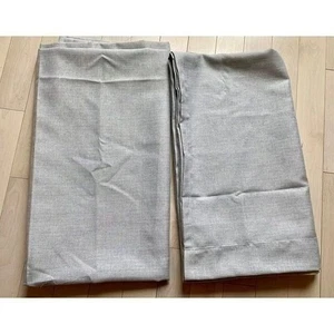 A Pair of Nicole Miller Gray Curtains 52" w x 94" - Picture 1 of 4