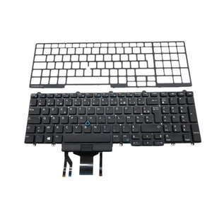 Original Dell Clavier E5550 E5570 Azerty Français 0WCKVN avec Cadre - Photo 1/2
