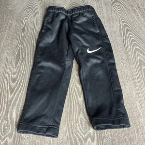 Black Nike Thick Kids Drifit Sweatpants | Size XS (4) - Picture 1 of 6