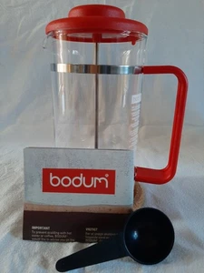 Vintage BODUM Bistro French Press Red 8 cups - Picture 1 of 10
