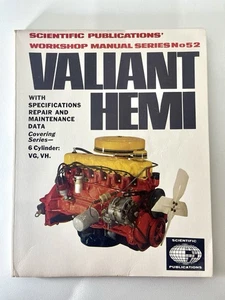 Manual de taller Valiant Hemi 6 cilindros en muy buen estado VH serie 52 en muy buena condición - ¡ENVÍO CON SEGUIMIENTO GRATUITO! - Imagen 1 de 7