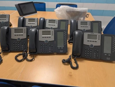 Cisco SPA514G - SIP IP PHONE - TESTÉ FONCTIONNEL - Photo 1/3