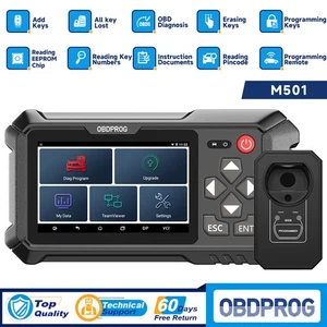 OBDPROG Smart Key Remote IMMO Car Key Programming Immobilizer Tool OBD2 Scanner - Picture 1 of 11