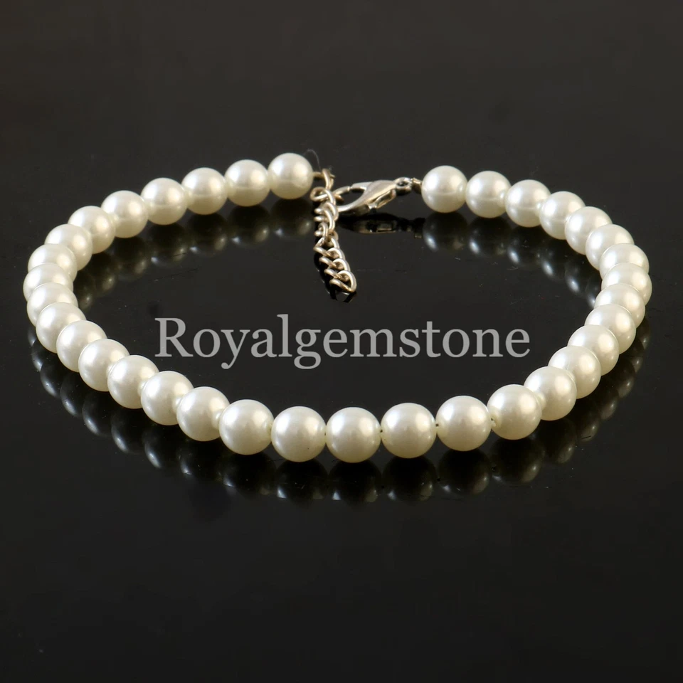 AAA Top Qualität Perle Rund Kugeln Weiß Acryl Perlen , Harz Runde Perle Perlen - Bild 1 von 4