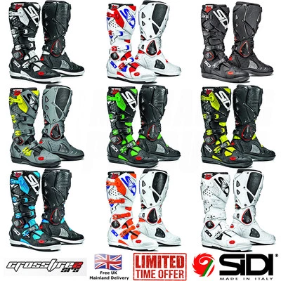 SIDI Crossfire 2 SRS Boots Off-Road Motocross Enduro Motorcycle Dirtbike Boots