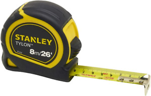 STANLEY Tylon 8M/26Ft Pocket Tape Yellow/Black, 0-30-656