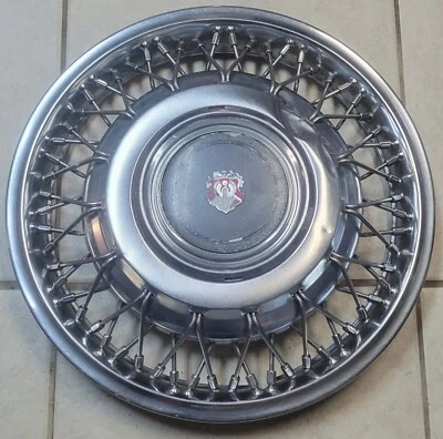 (1) Cubierta de rueda tapacubos de radios de alambre Oldsmobile Ninety-Eight 14" OEM 1985-1986 #0C Foto 1 de 4