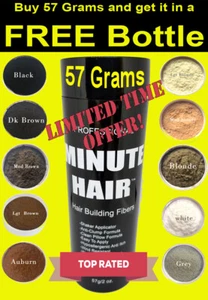 Hair Building Fibers Refill - Buy 57 Grams and Receive It In a FREE Bottle!  - Picture 1 of 4