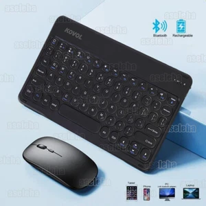 Tastatur Funk Maus Wireless Kabellos Keyboard Bluetooth Computer Layout Deutsch - Bild 1 von 15