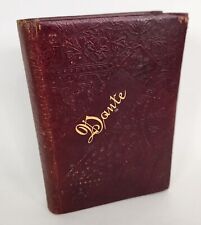 Dante's Vision Hell Purgatory and Paradise Poems Embossed Leather Crowell 1890s