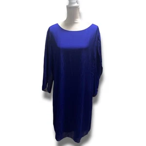 Chiffon Cocktail Wedding Guest Party Dress Blue Size 2XL Women's NWT - Picture 1 of 14
