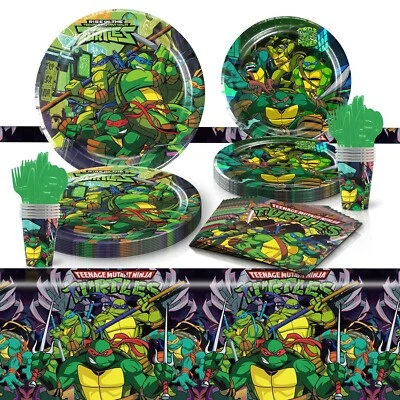 Ninja Turtle Tableware Party Supplies Kids Children Birthday Decoration - image 1 of 4