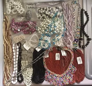 Multi And Single Strand Beaded Necklace Native American Boho Style 29 Pcs Bulk - Picture 1 of 12