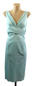 Relaunch Women’s Green Dress Sleeveless Pencil Midi Stretch High Waist Size 14 L - Picture 1 of 8