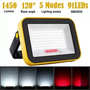 LED Arbeitsleuchte Aufladbar Lampe Außenstrahler Camping Fluter 18650 Akku - Bild 1 von 9