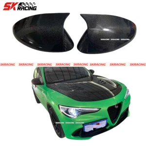 Carbon Fiber Side Mirror Caps Replace Body kits For Alfa Romeo Stelvio 2017-2024 - Imagen 1 de 12