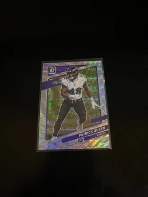 Patrick Queen 2021 Donruss Optic Silver Wave Prizm /299 Ravens 130 PWE - Image 1 of 2