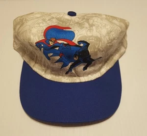 Toddler Kids Baby Boys Children Batman & Robin Baseball Hat Cap 1997 VINTAGE  - Picture 1 of 5