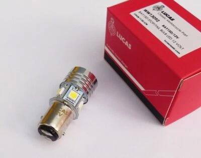 Lucas 12V BA15D Stop & Tail Classic Car / Motorcycle LED Rear Lamp Bulb, LLB380 - Image 1 of 4