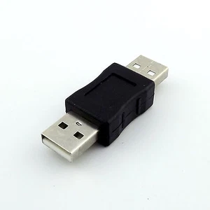 1x USB 2.0 A Male To USB A Male Plug Coupler Adapter Converter Connector Changer - Picture 1 of 6
