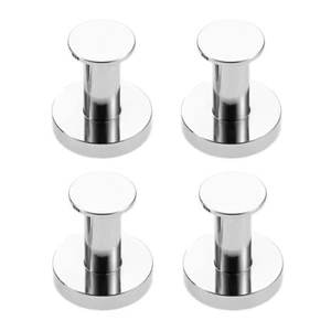 4 Pack Magnet Hooks 99Lb Rare Earth Magnets For Hanging and Gril BBQ White - Picture 1 of 11