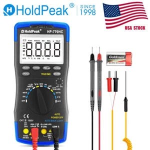 HoldPeak Digital Multimeter NCV Feature Temperature Frequency Duty Cycle Test - Picture 1 of 8