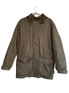 Pacific Trail Men's Parka Dark Green Size M Corduroy Collar Flannel Lined Jacket - Picture 1 of 10