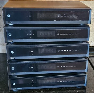 Lot of 5 - Motorola DCX3400 HD Digital Cable Boxes HDTV Dual Tuner DVR HDMI - Image 1 of 4