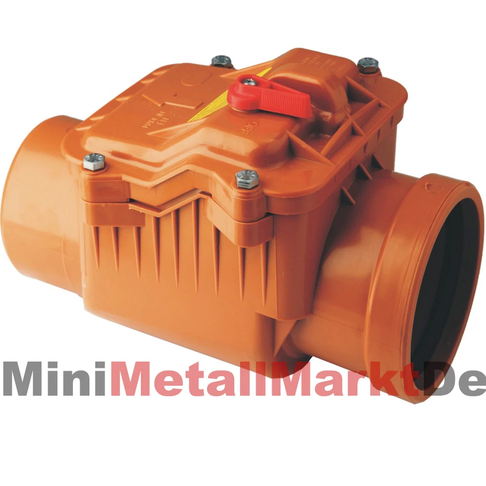 RÜCKSTAUKLAPPE DN 100 Ø 110 RÜCKSTAUVERSCHLUß RATTENSCHUTZ HT KG ROHR █▬█ █ ▀█▀