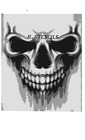 Multilayer Step By Step Airbrush Stencil Skull 2   Mylar