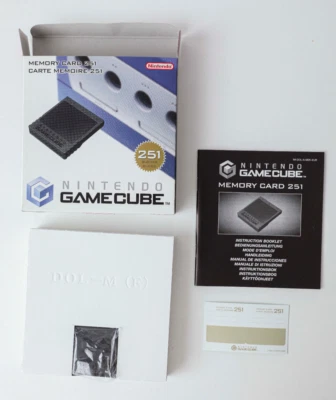 Original Nintendo GameCube Memory Card Speicherkarte 251 Blocks Komplett wie NEU - Image 1 of 4