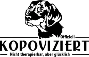 SLOVENSKY KOPOV Autoaufkleber - Kopf Aufkleber - Schriftzug Kopov infiziert - Bild 1 von 3