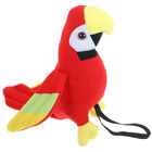 Red Plush Pirate Parrot Toddler Child Models Stuffed Shoulder Macaw