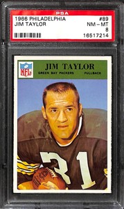1966 PHILADELPHIA #89 Jim Taylor PSA 8 16517214