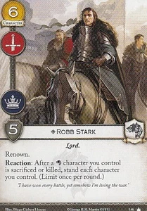 3 x Robb Stark AGoT LCG 2.0 Game of Thrones Core set 146 - Picture 1 of 1