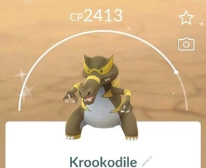 Pokemon Go/Krookodile Brillante/Registrado o No Registrado Tr@de Disponible - Imagen 1 de 1