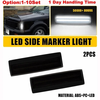 Luz de guardabarros LED blanca lateral de lente de humo para GMC Sonoma GM2551108 1991-1993 Foto 1 de 4
