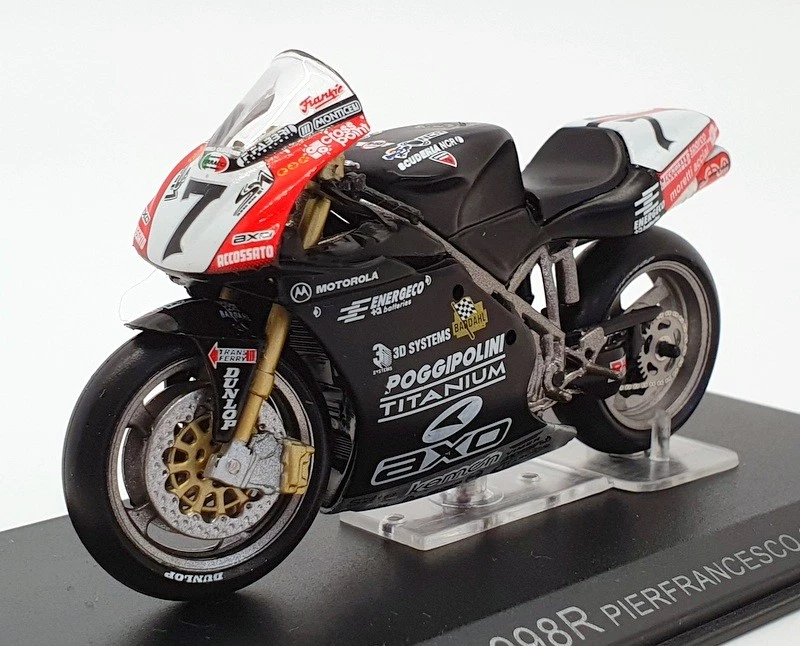 Modelos Ixo escala 1/24 IB67 - Ducati 998R - #7 Pierfrancesco Chili 2002 Foto 1 de 3