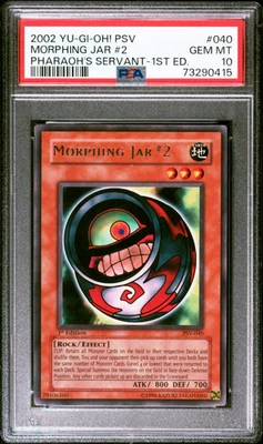 PSA 10 Morphing Jar #2 PSV-040 YuGiOh Pharoah's Servant 1st Edition Rare - Image 1 of 2
