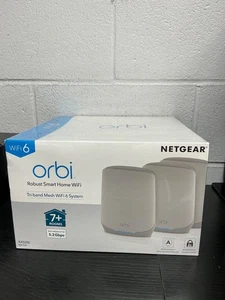 NETGEAR - Sistema Orbi 750 Series AX5200 Tri-Band Mesh Wi-Fi 6 (paquete de 3) - Blanco - Imagen 1 de 5