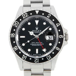 ROLEX GMT master 16700 Negro todo tritio T Número segunda mano para hombre - Imagen 1 de 9