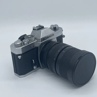 Lente Konica Autoreflex T3 y Asanuma 1:3,5 35 mm-105 mm - Probada y funcionando  Foto 1 de 4