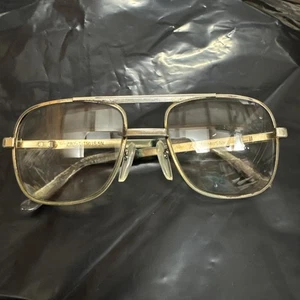 Vintage - TITMUS Z87 5-1/2 - Gold Tone - Aviator Bifocal - Eyeglass  Frames - Picture 1 of 12