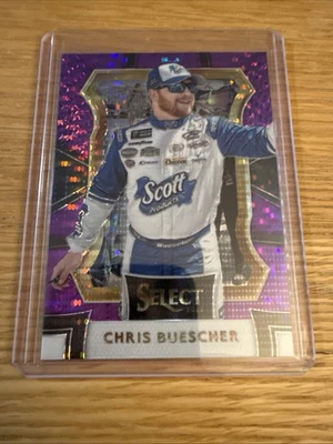2017 Panini Select - Grandstand Chris Buescher #73 Purple Pulsar Prizm - Image 1 of 2