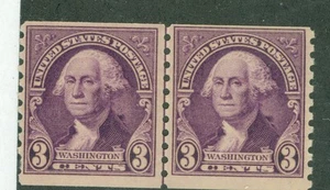 US 721 3c Washington Line Pair MNH     - Bild 1 von 1